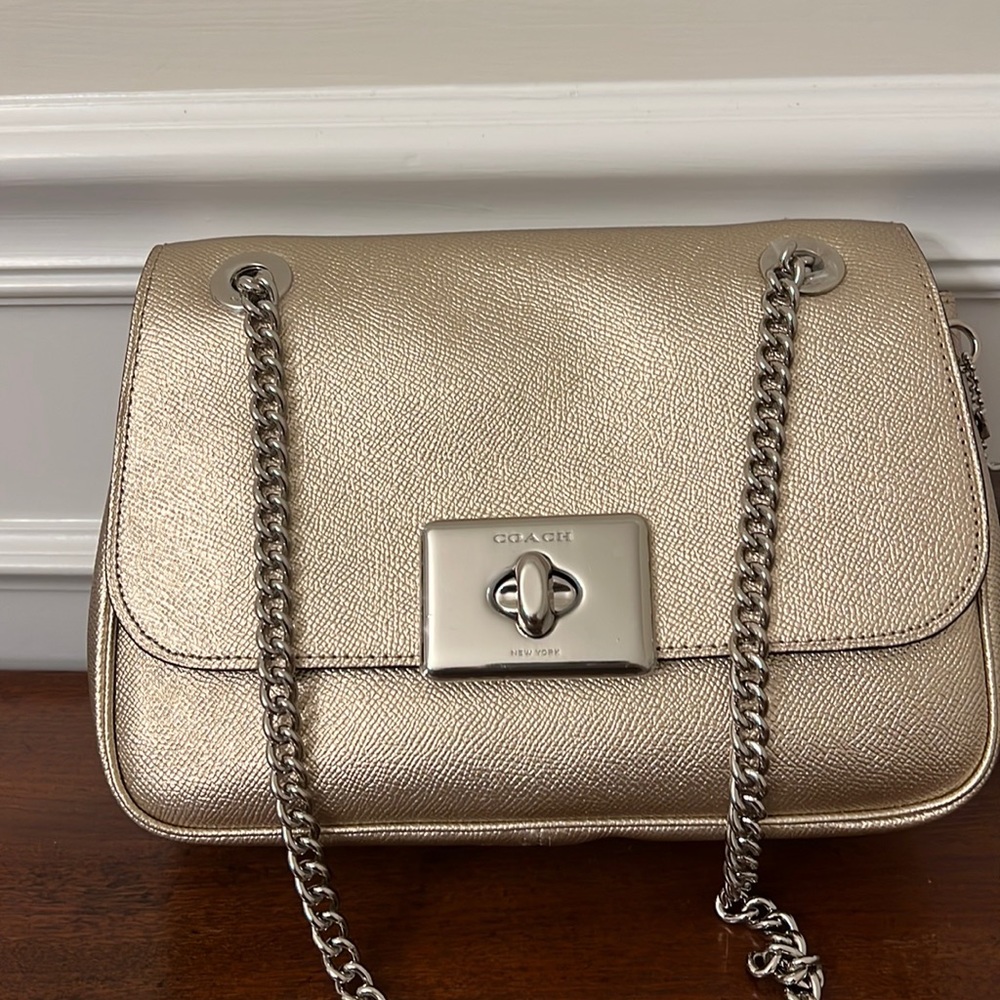 COACH CASSIDY CROSSBODY GOLD/SILVER STYLE # F38073